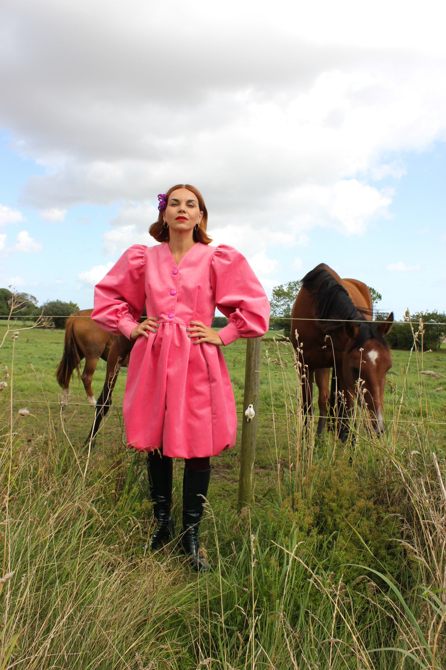 Whipped Cream Cake Midi Coat - Velvet Romance