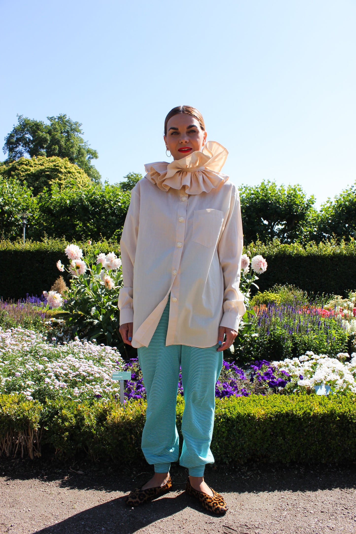 Gardenia Slumber Pants - Green and Blue Love Affair