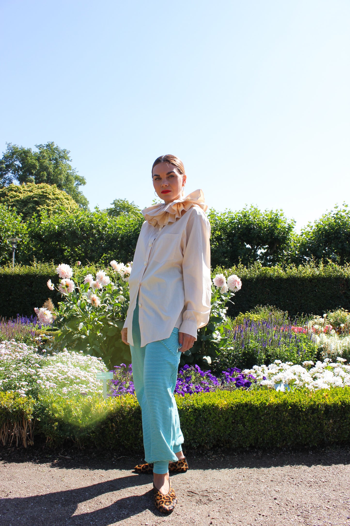 Gardenia Slumber Pants - Green and Blue Love Affair