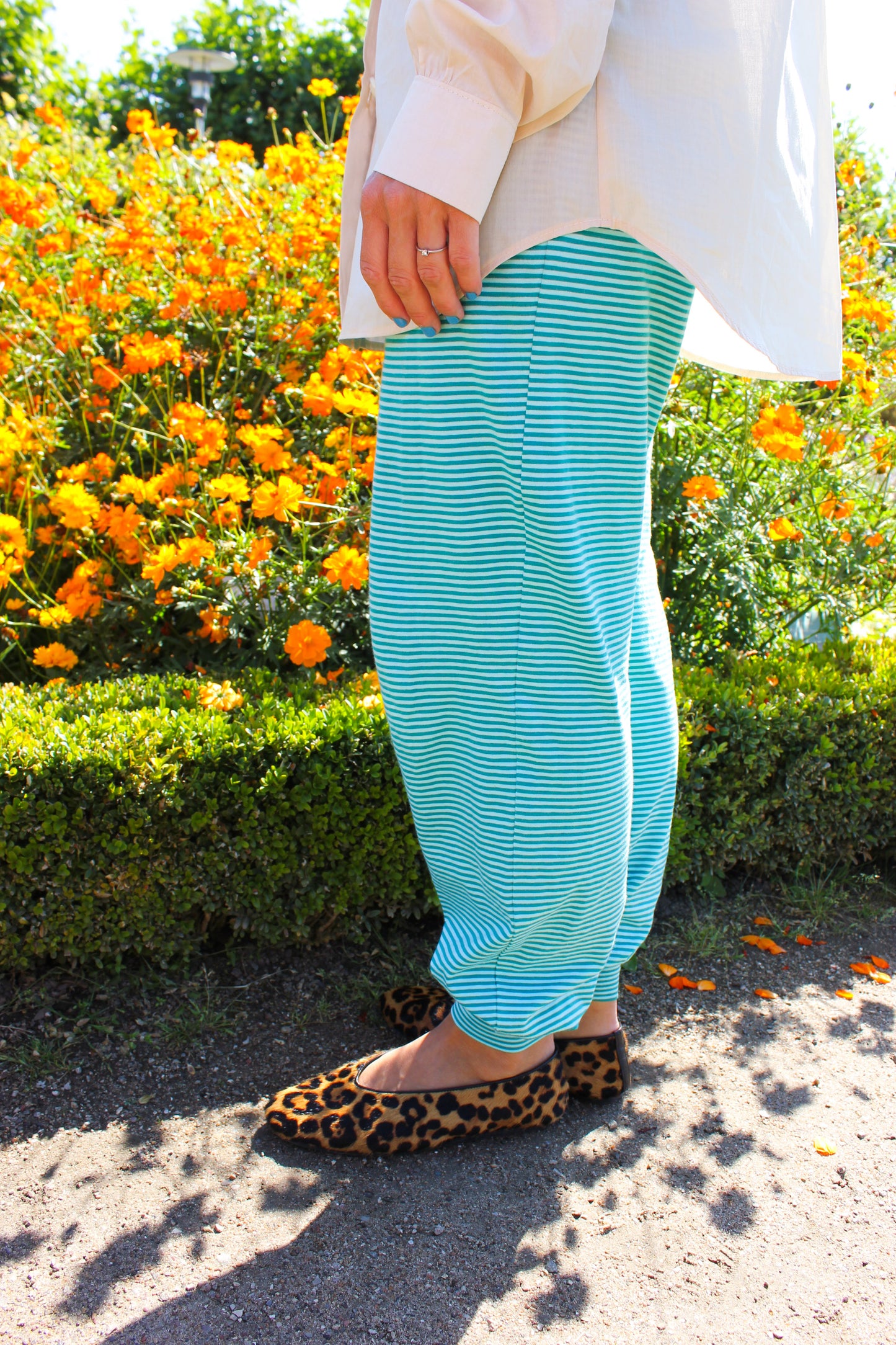Gardenia Slumber Pants - Green and Blue Love Affair