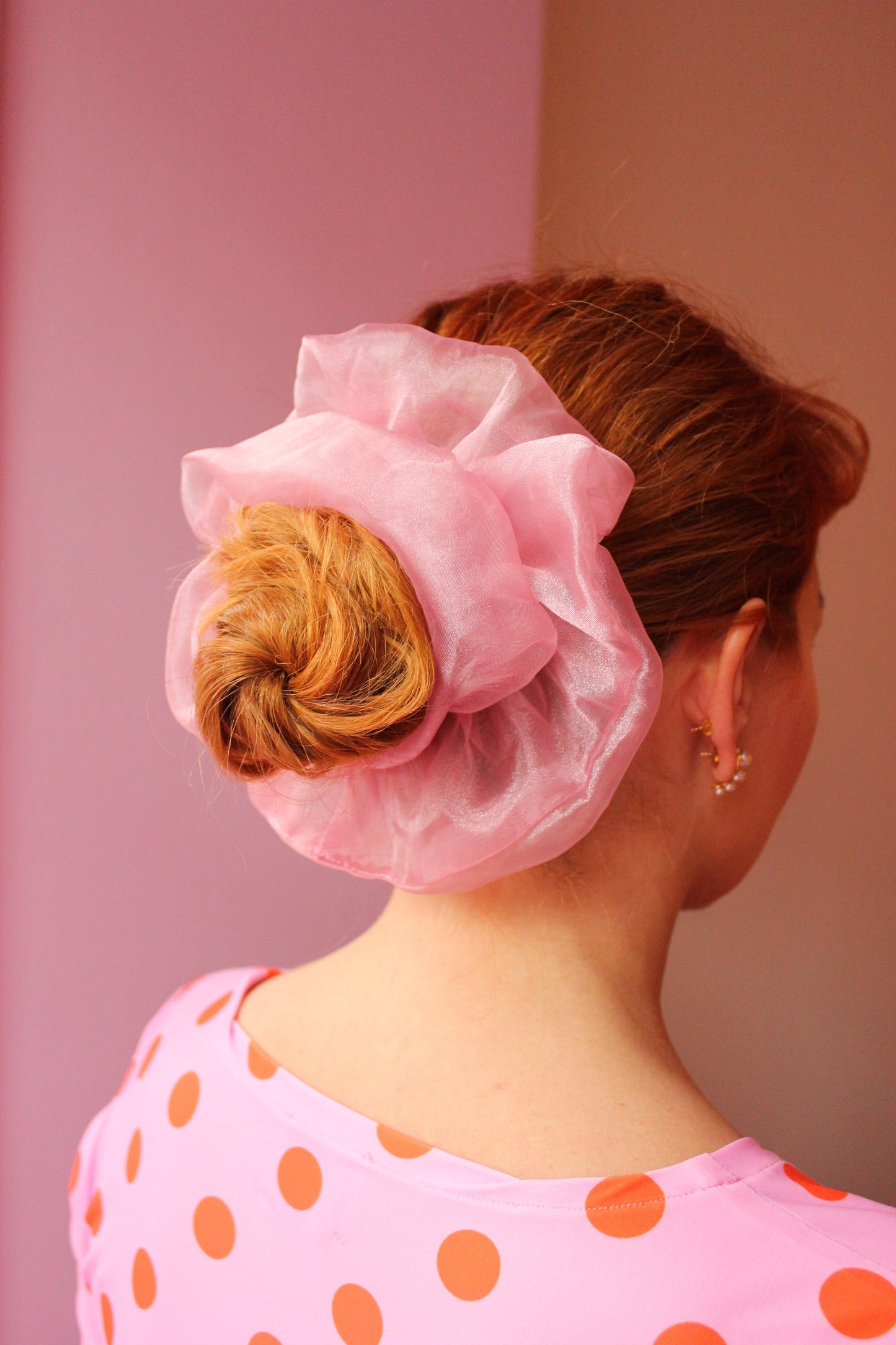 Meringue Srunchie - Baby Rose ready to ship