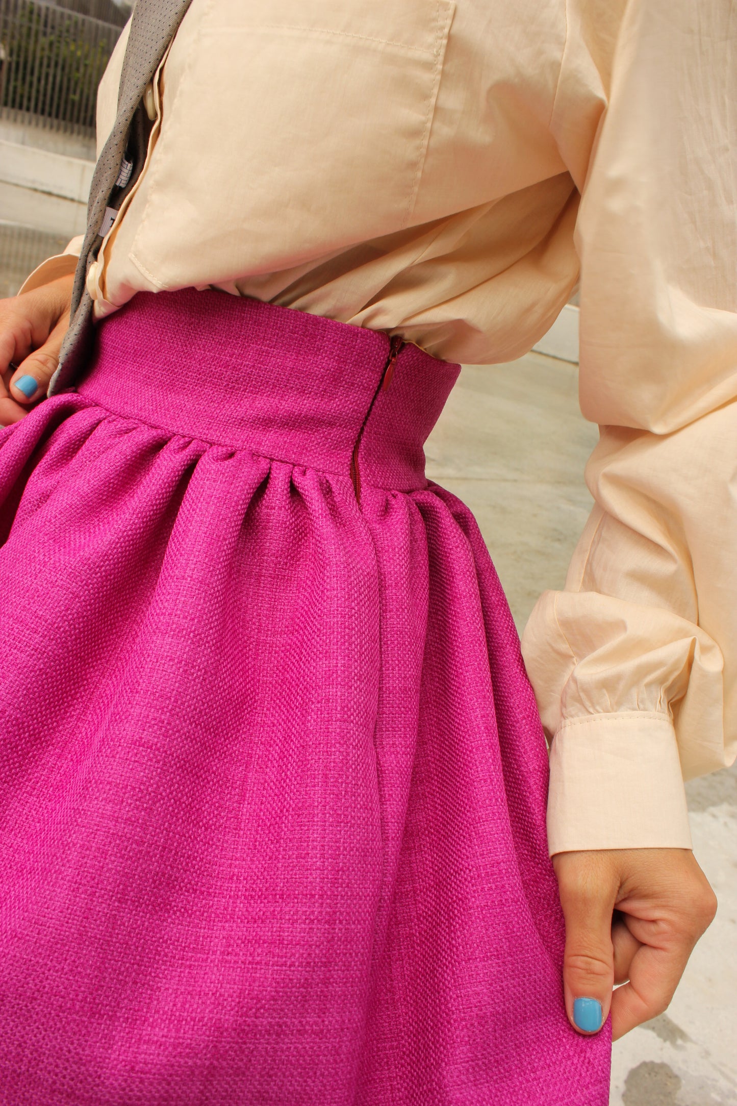 Wanda Mini Skirt - Magenta Love Letter