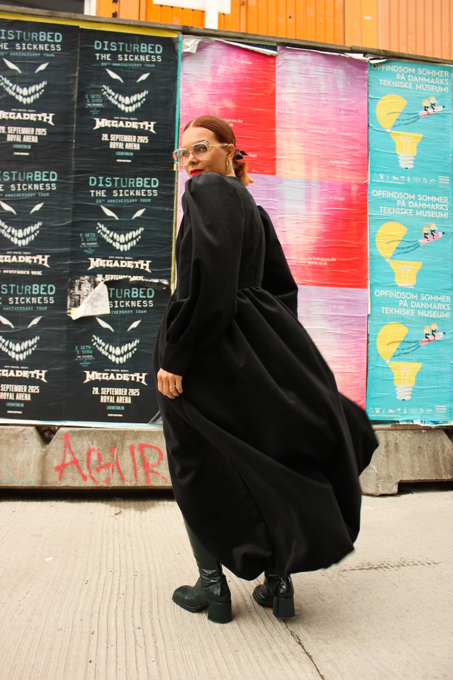Whipped Cream Cake Maxi Coat - Night Sky Velvet