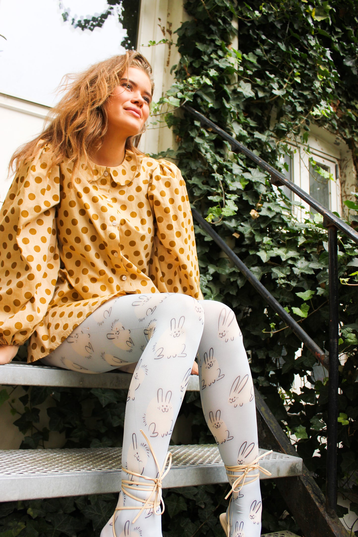 Fab Legs printed tights - Chubby Rabbits