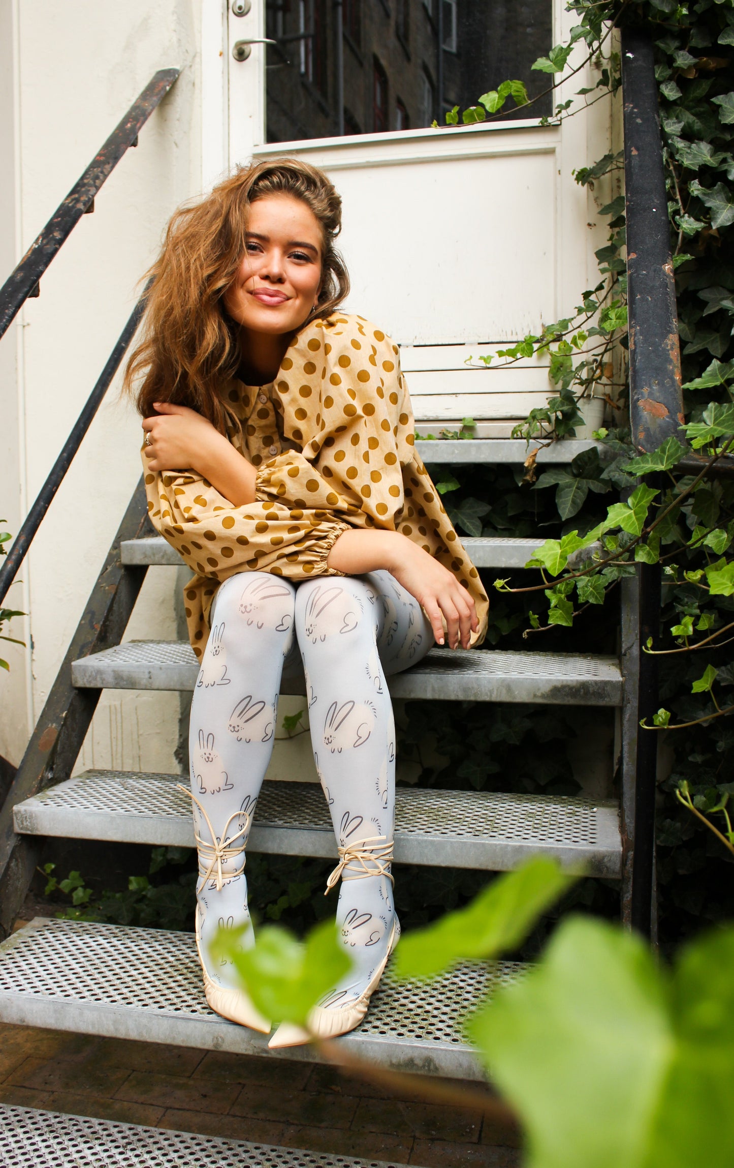 Fab Legs printed tights - Chubby Rabbits