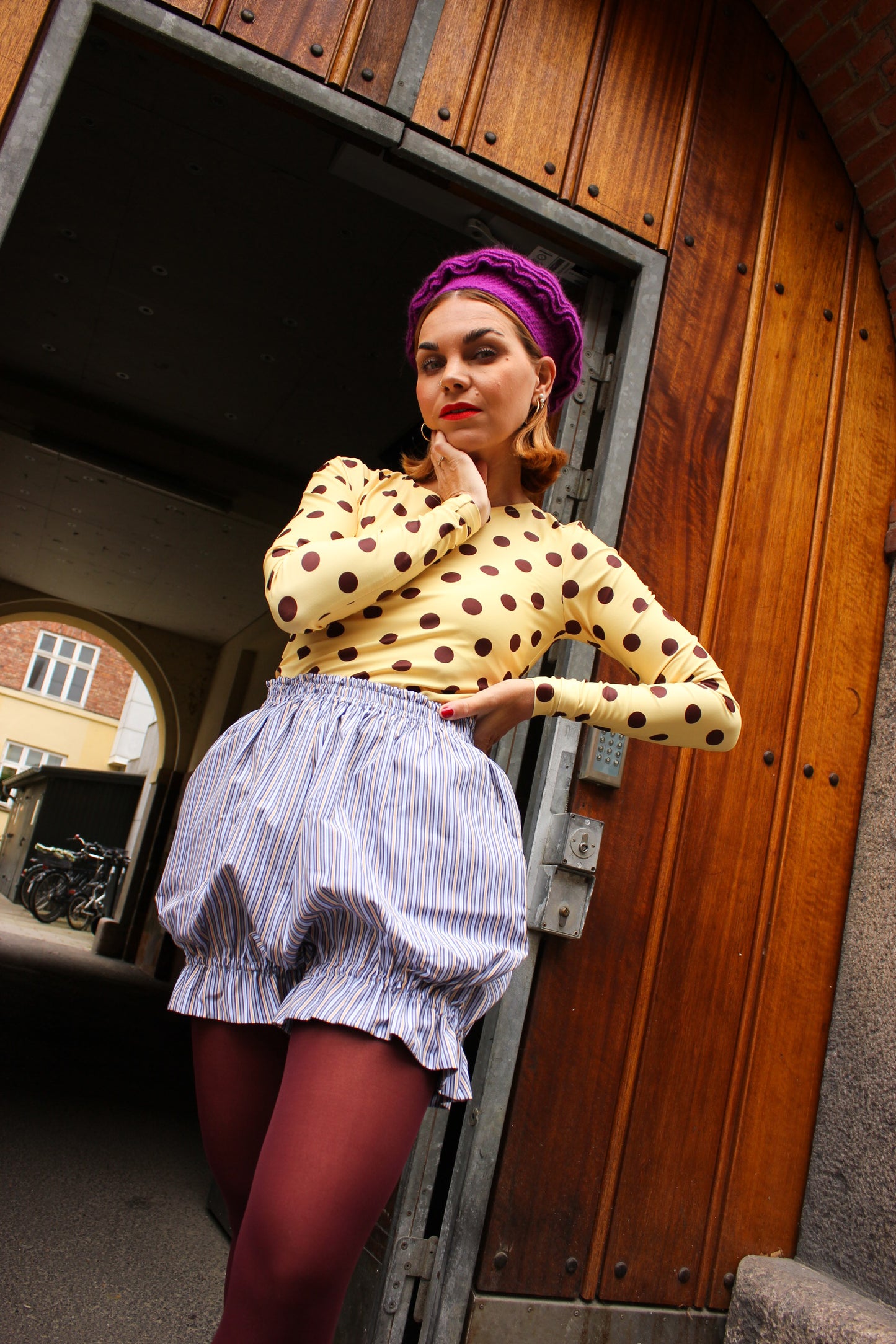 Bonnie Bloomers - Sunflower Sky Stripes
