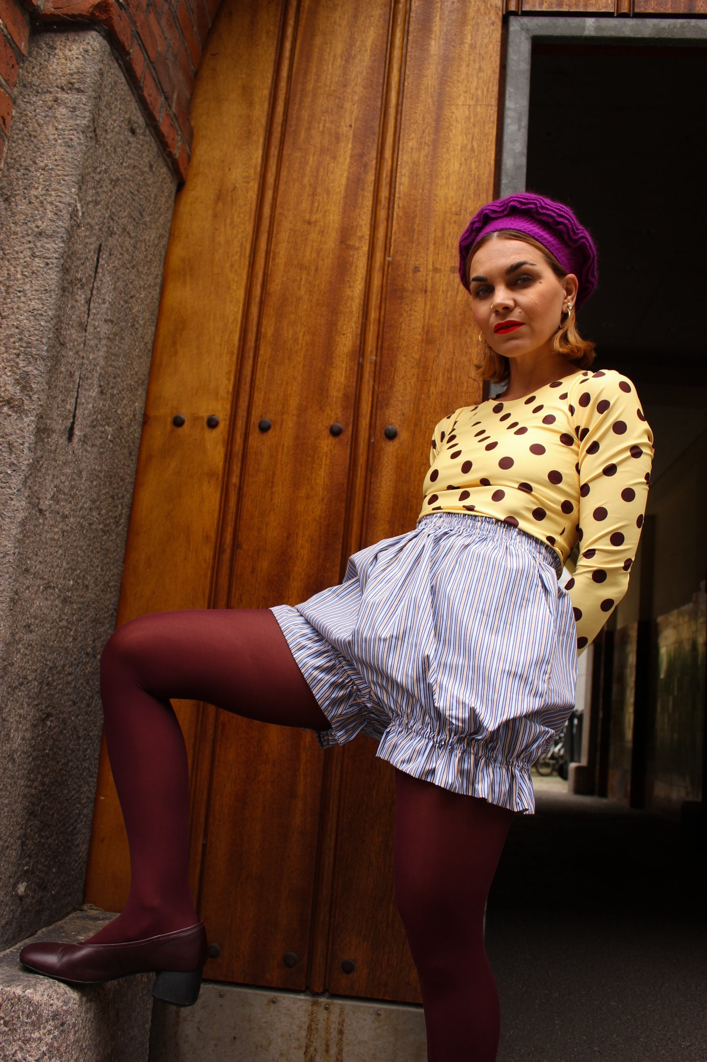 Bonnie Bloomers - Sunflower Sky Stripes