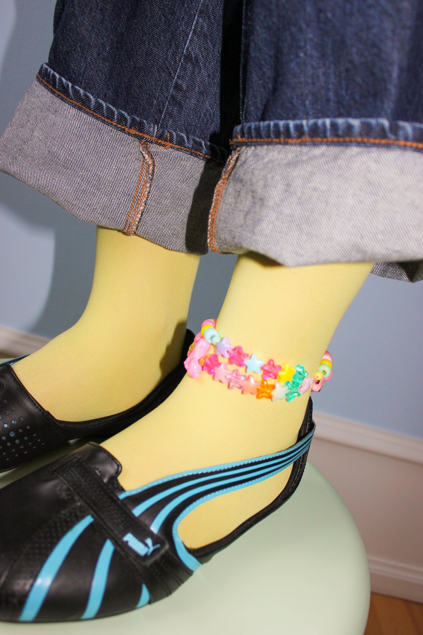 Pastel yellow - Tights