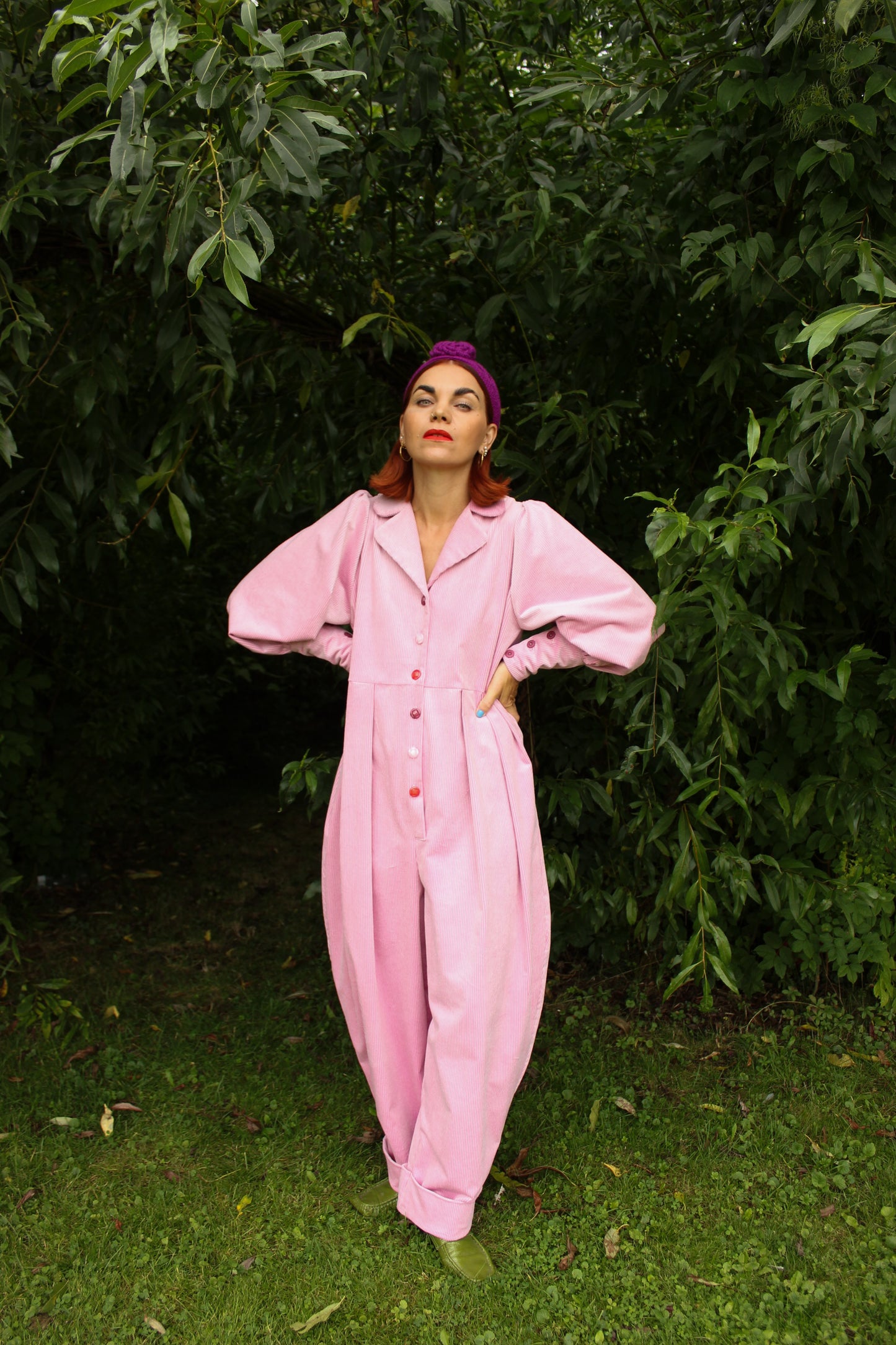 Barbara Balcony Jumpsuit - Corduroy Love Story