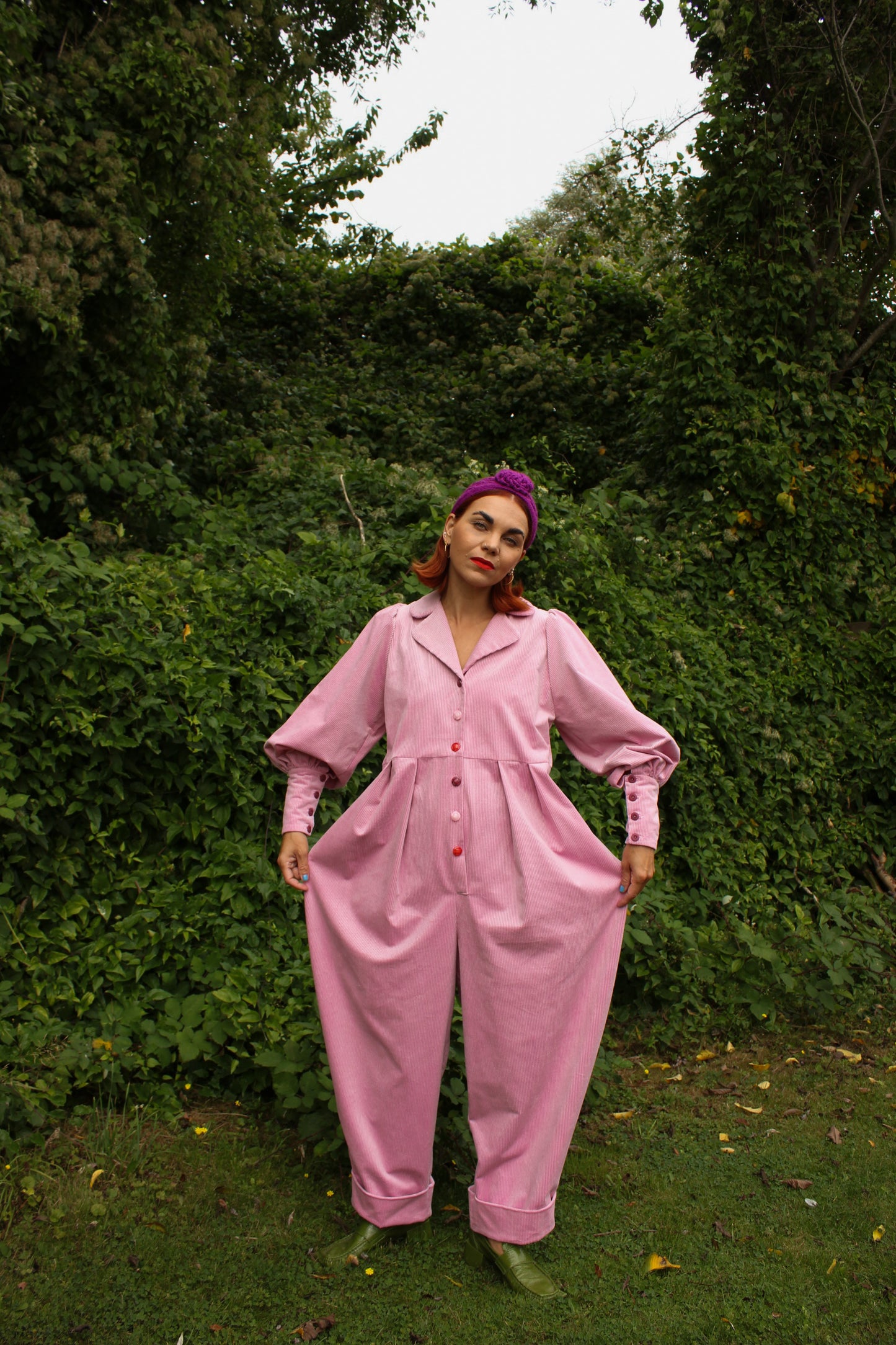 Barbara Balcony Jumpsuit - Corduroy Love Story