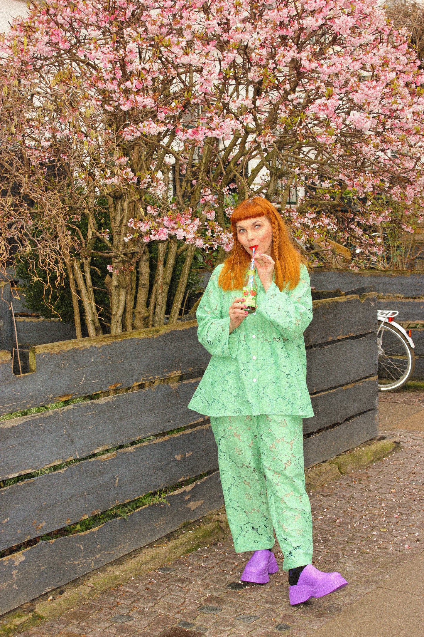 Prysselius Lace Shirt - Pistachio