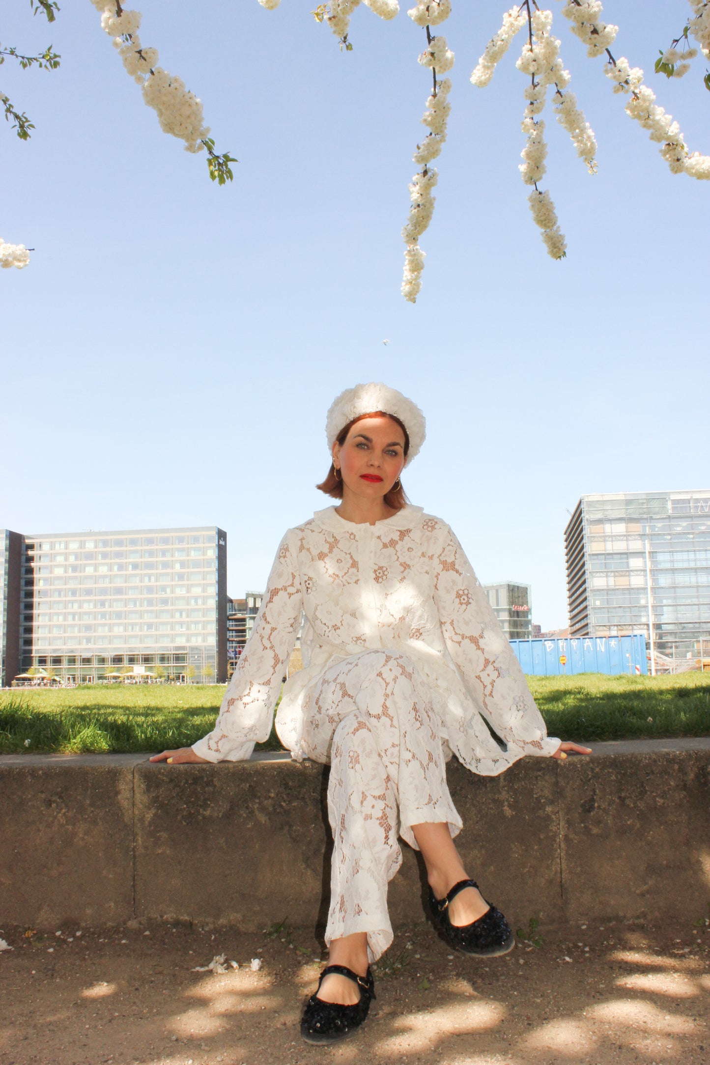 Prysselius Lace Shirt - Cherry White