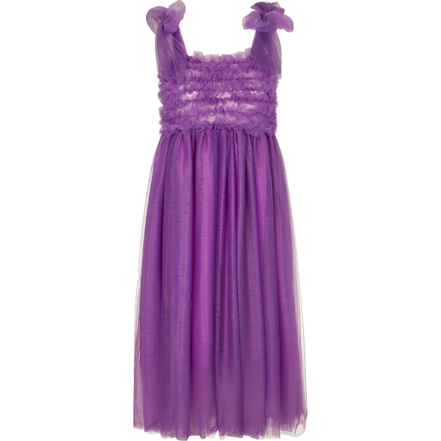Fey Tulle Dress - Blackberry Purple