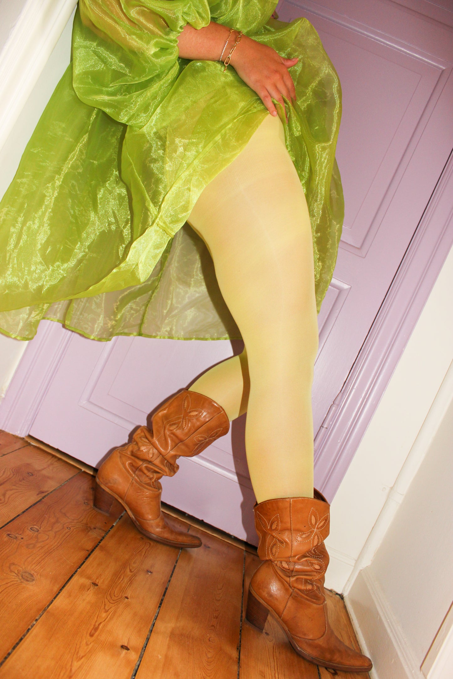 Pastel yellow - Tights