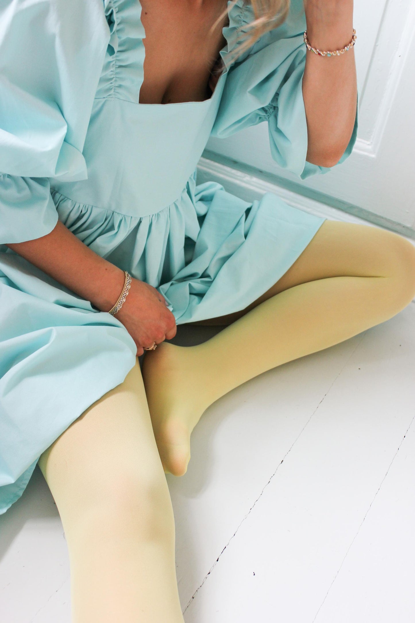 Pastel yellow - Tights