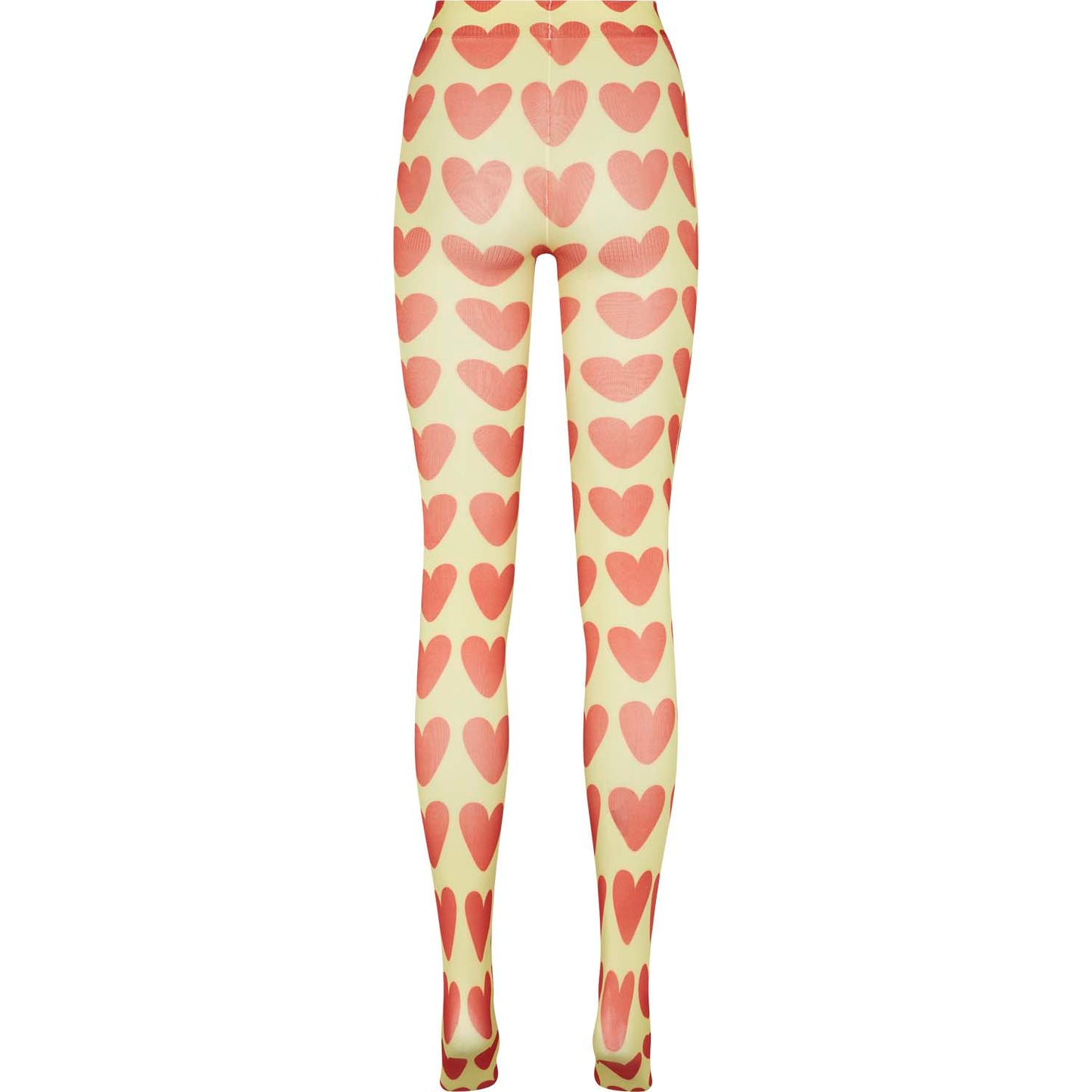 Fab Legs printed tights - Sweethearts Yellow