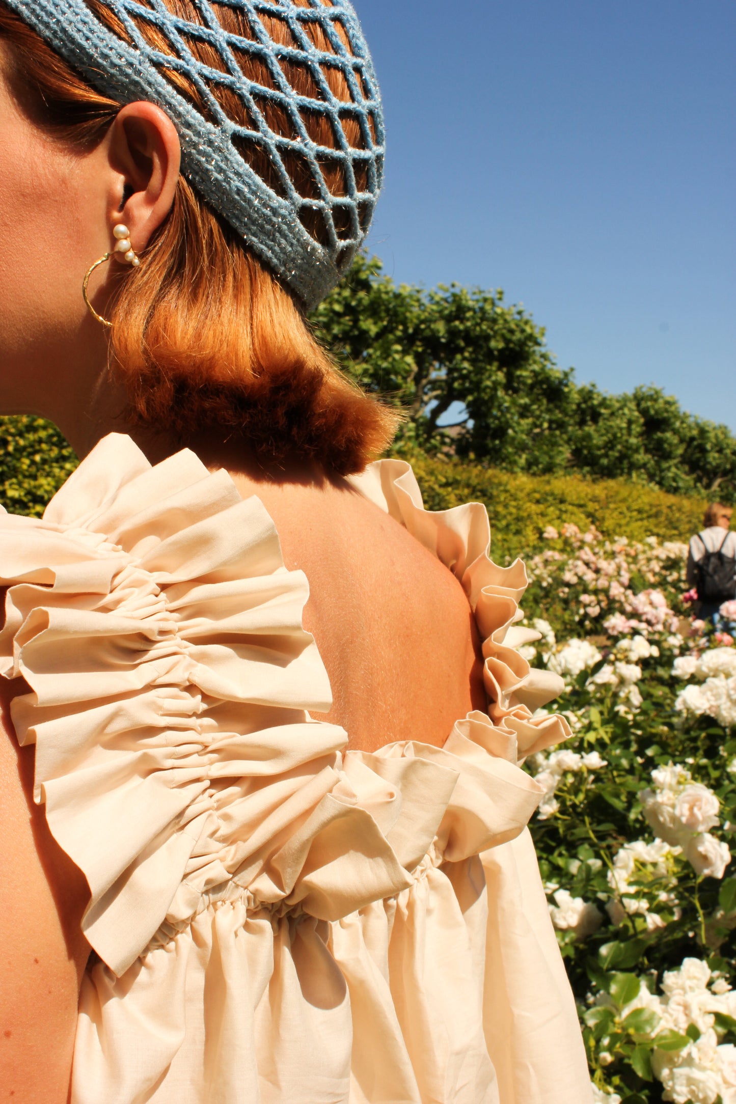 Water Lily Ruffle Top - Vanilla Cream