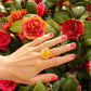 ODD LEMON x VIVIAN ALARCÓN Glass Ring - Burning Buttercup