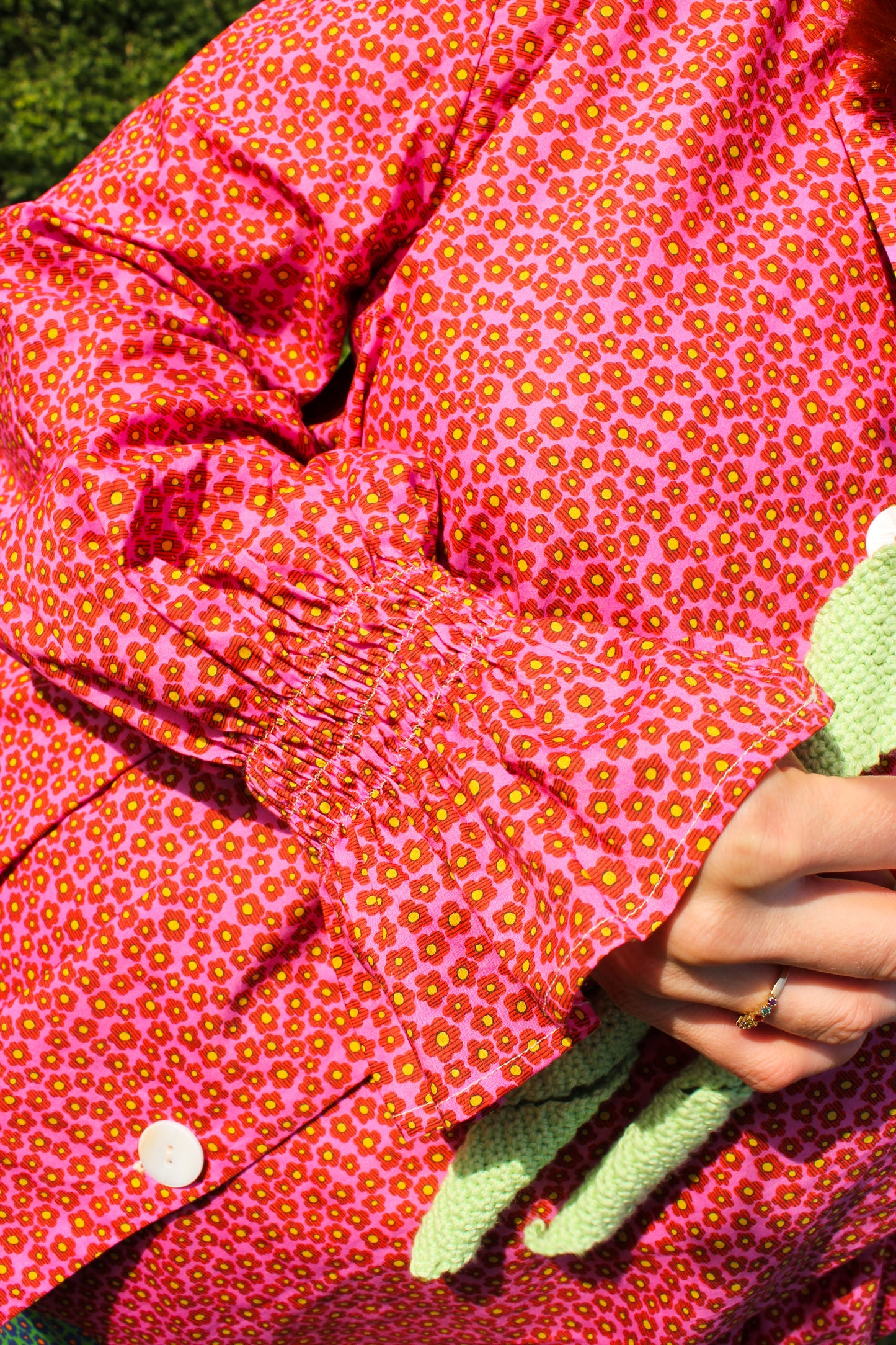 Holy Moly Shirt - Tiny Flower Field Pink