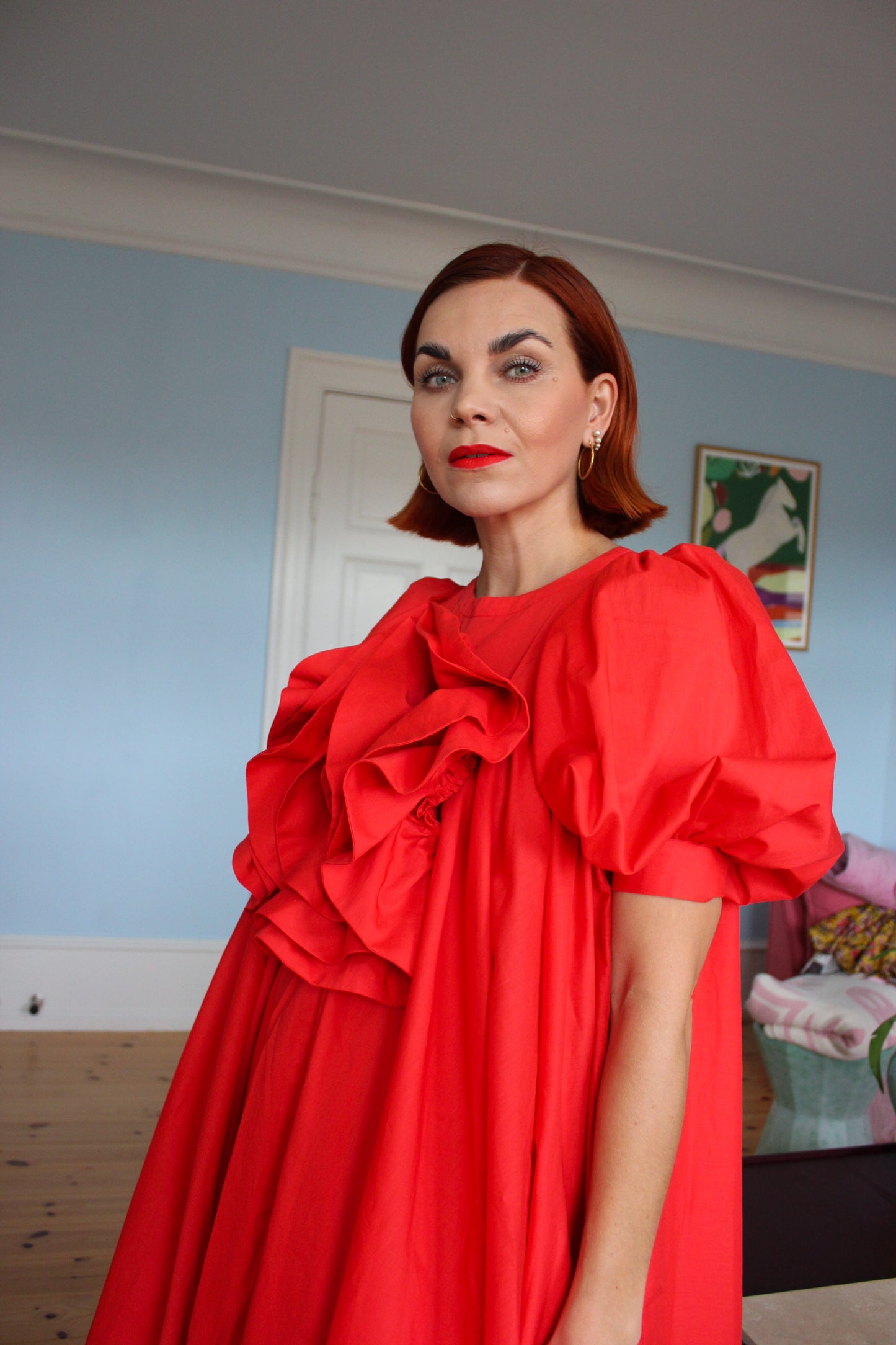 A Rose is A Rose Dress - Poppy Red