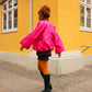Babette Balloon Blouse - Glossy Pink