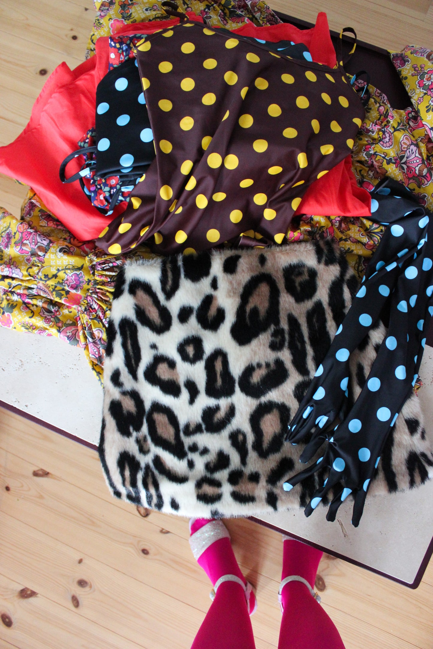 Fran Mini A Skirt - Faux Leo