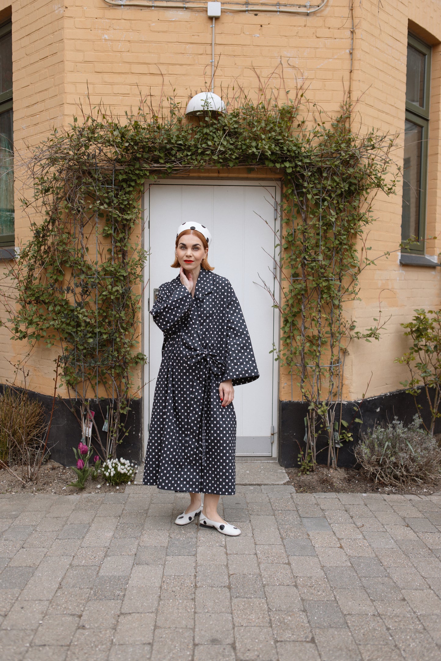 Yoko Kimono Blazer - Polka Blanc