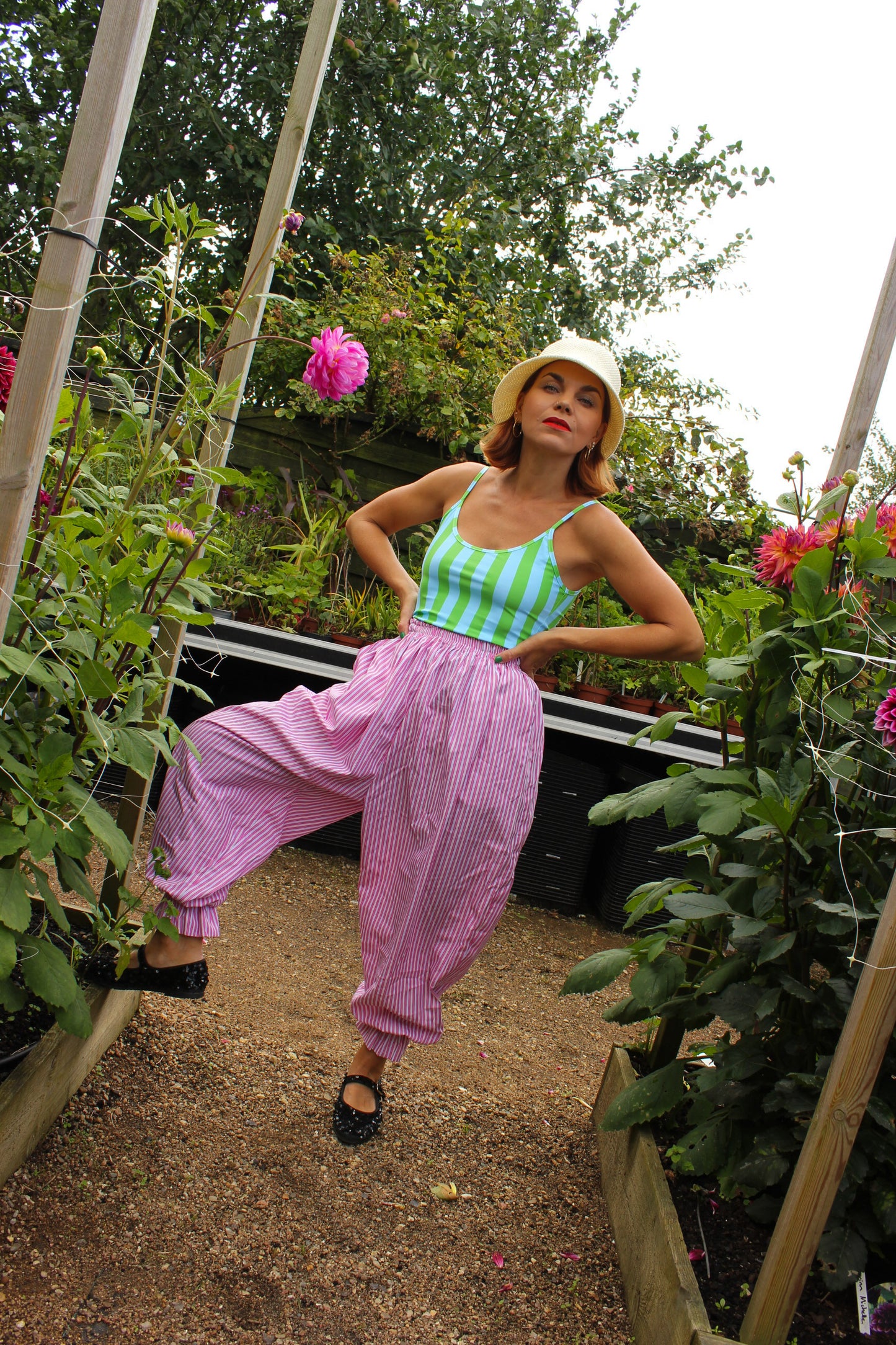 Balula Singlet - Fresh Apple Stripes READY-TO-SHIP