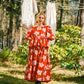 Bubble Top Short Sleeve - Blodblomst