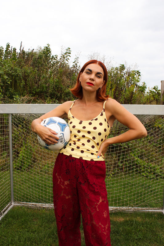 Balula Singlet - Butter Dots READY TO SHIP