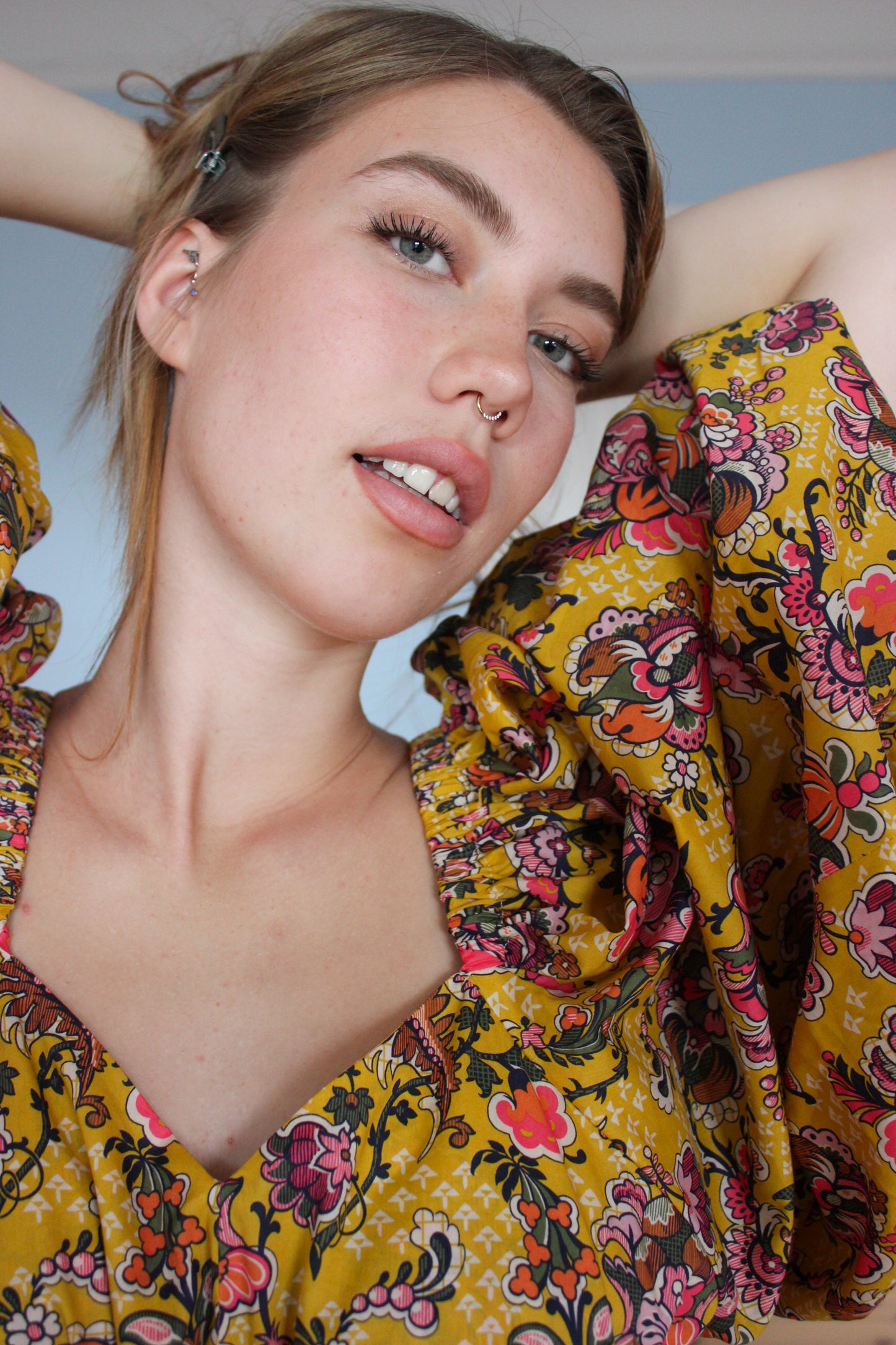 Francey Mini Dress - Groovy Moon Garden