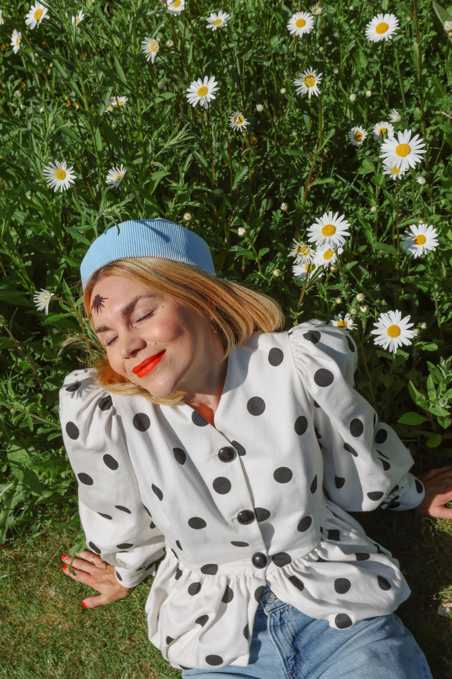 Whipped Cream Cake Jacket - Polka Noir
