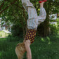 Balula Singlet - Coffee Noir Dots PRE ORDER
