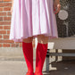 Lady Red - Odd Knee Socks