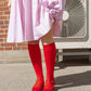 Lady Red - Odd Knee Socks