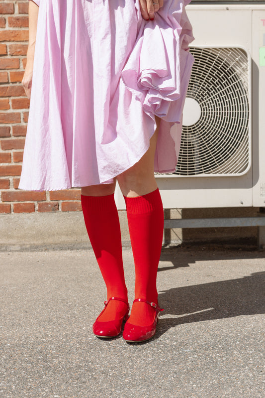 Lady Red - Odd Knee Socks