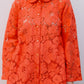 Prysselius Lace Shirt - Mandarin Red