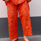 Prysselius Lace Pants - Mandarin Red