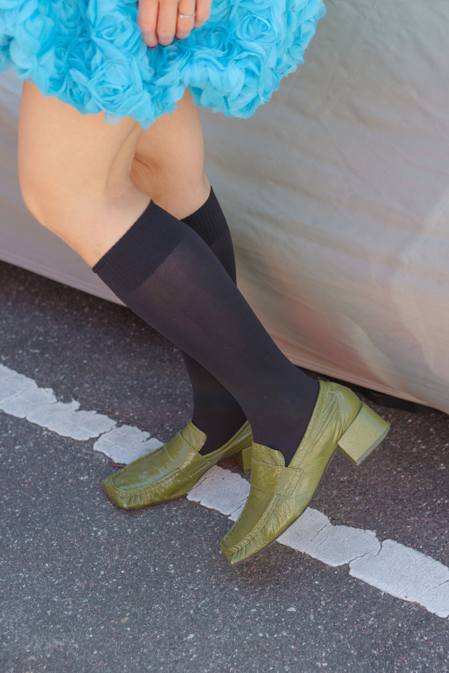 Pure Black - Odd Knee Socks