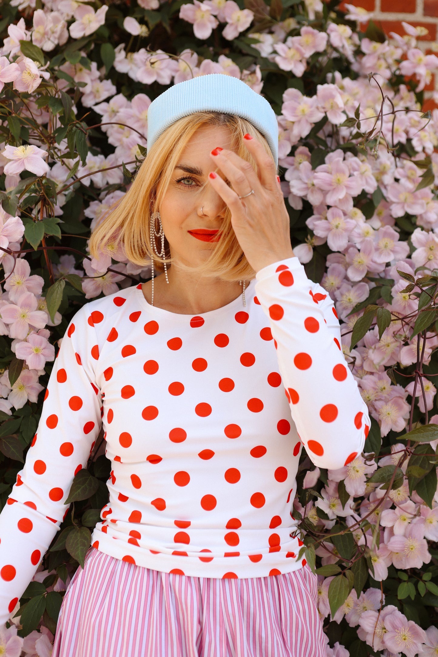 Balula Long Sleeve - Tomato Dot READY TO SHIP