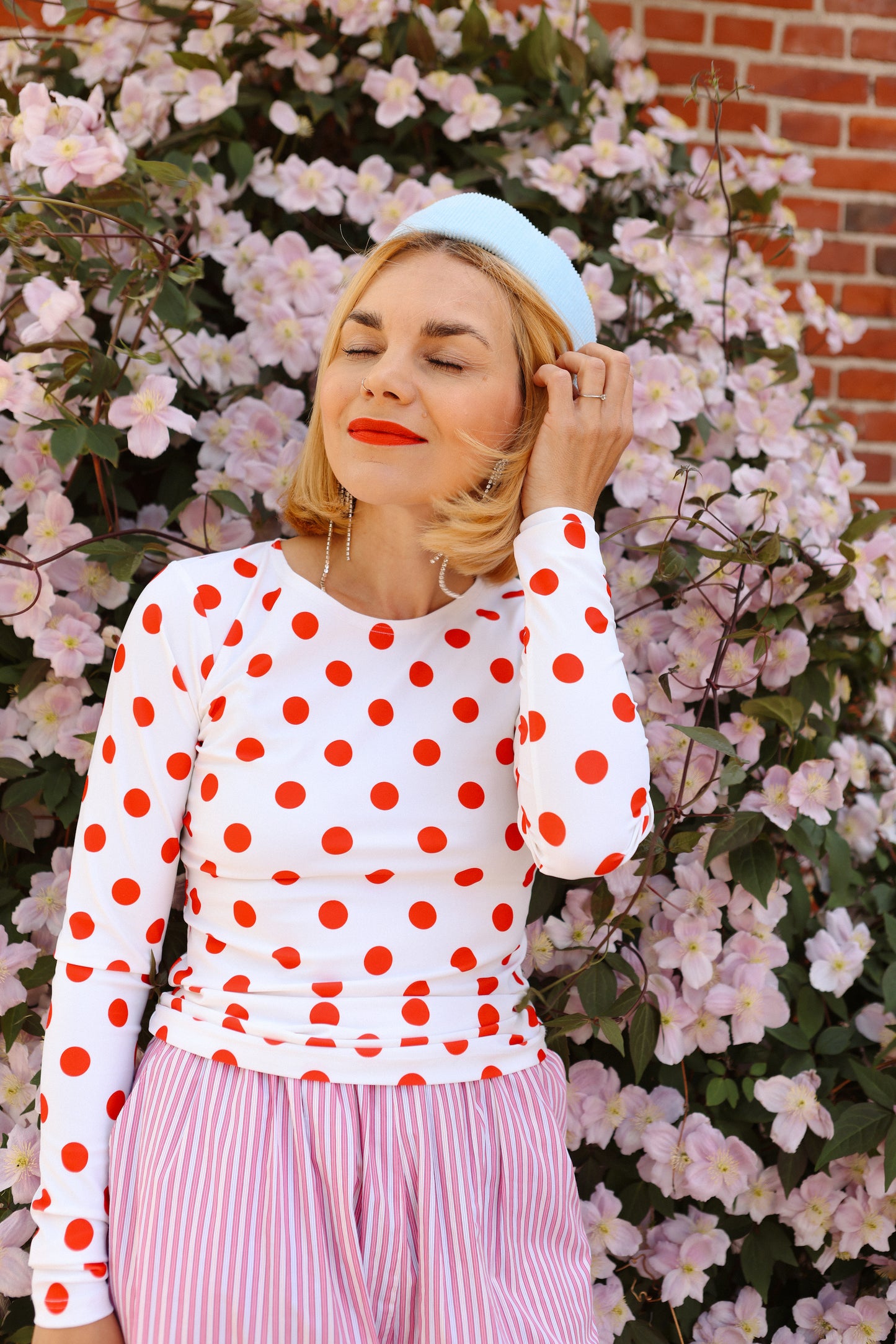 Balula Long Sleeve - Tomato Dot READY TO SHIP