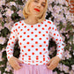 Balula Long Sleeve - Tomato Dot READY TO SHIP