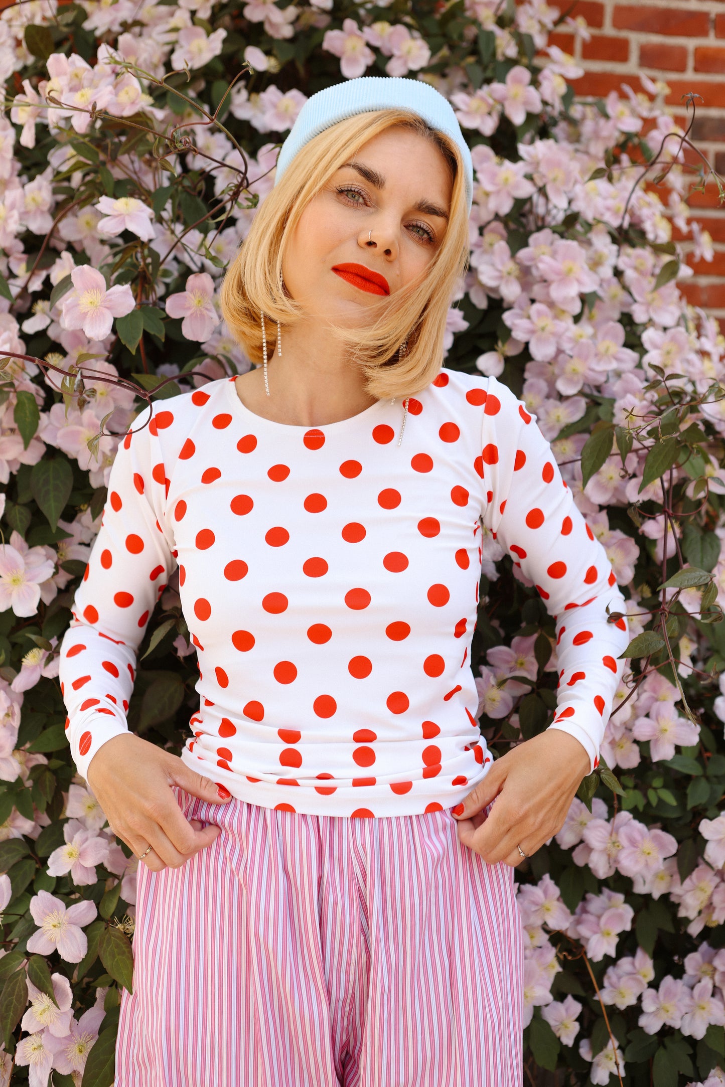 Balula Long Sleeve - Tomato Dot READY TO SHIP