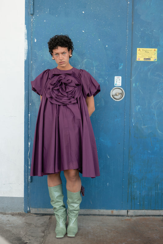 A Rose is A Rose Dress - Plum Please