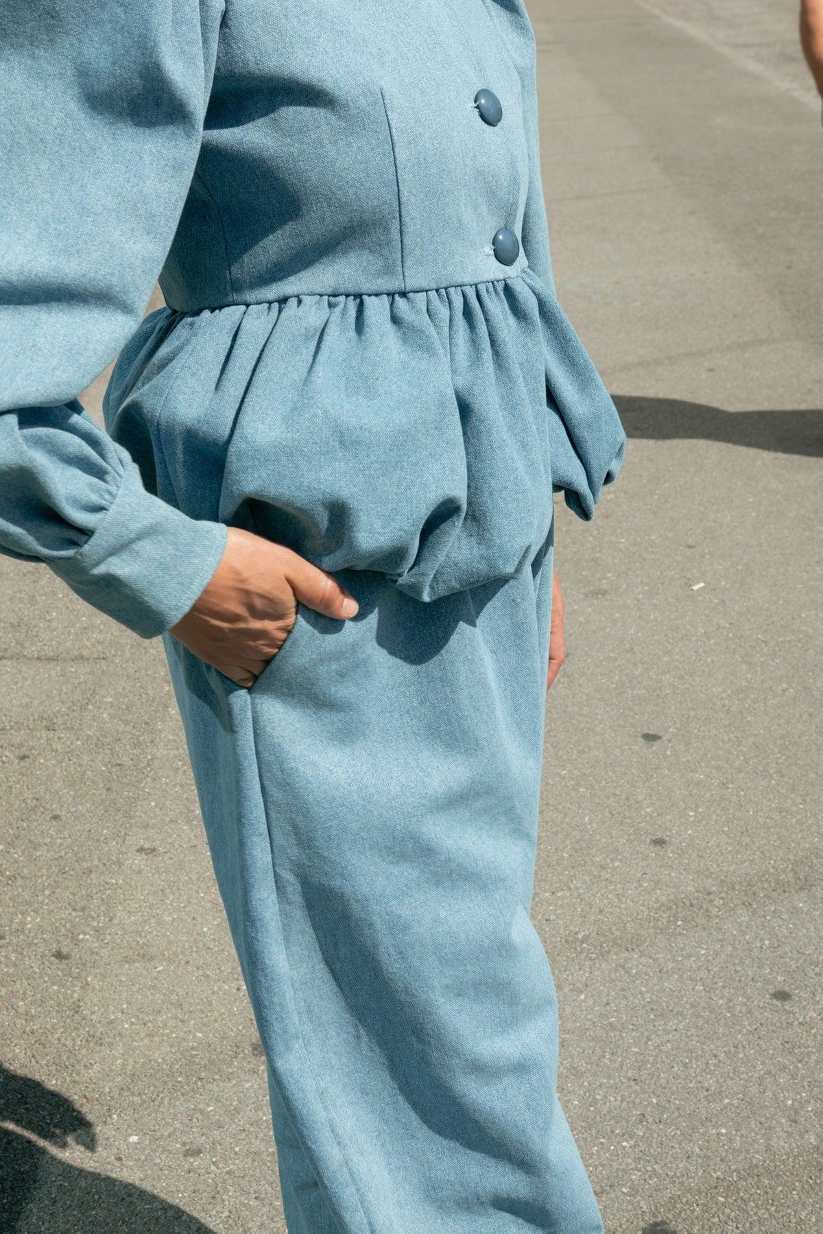 Whipped Cream Cake Jacket - Blue Jean
