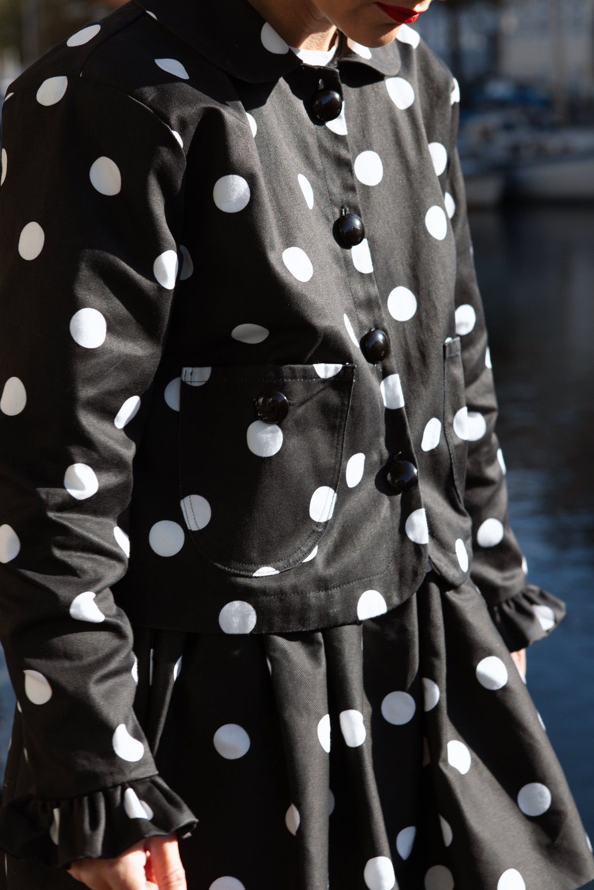 Darling Jacket - Polka Blanc Maxi