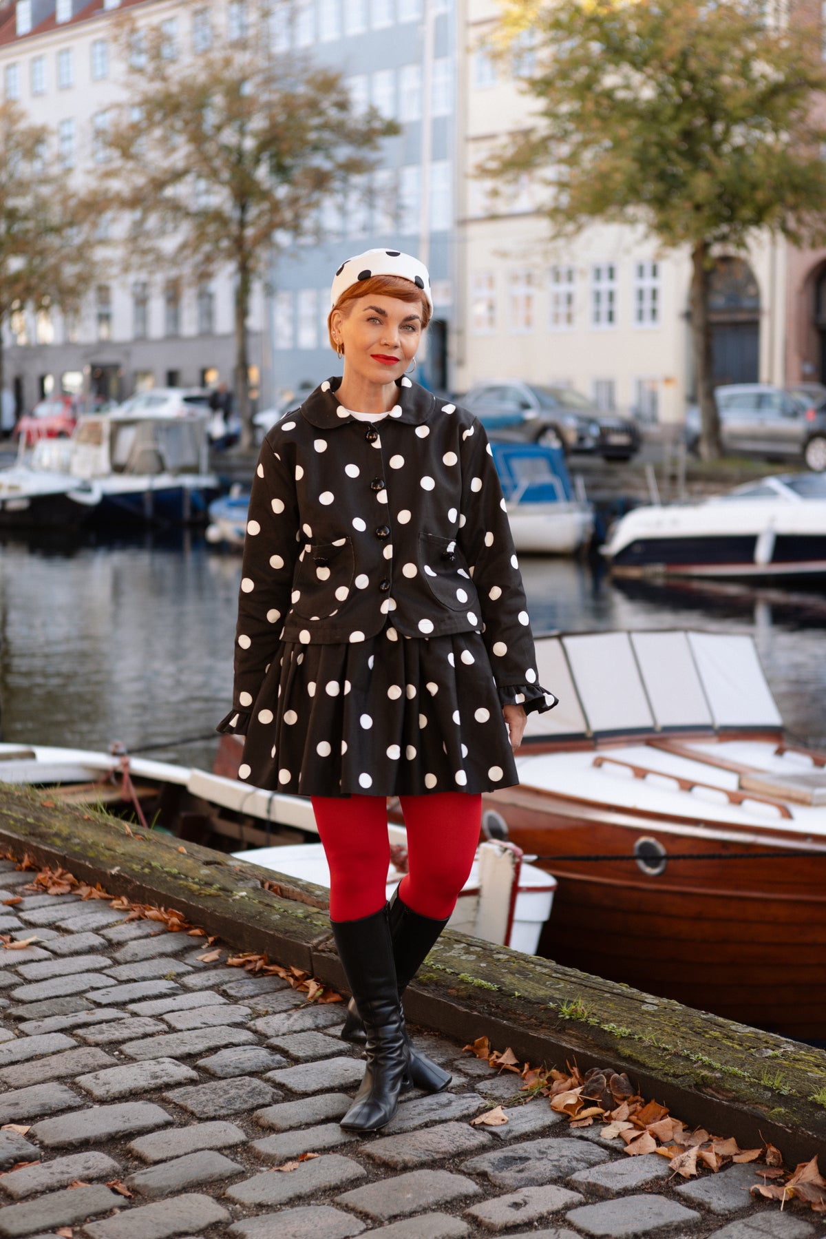 Darling Jacket - Polka Blanc Maxi