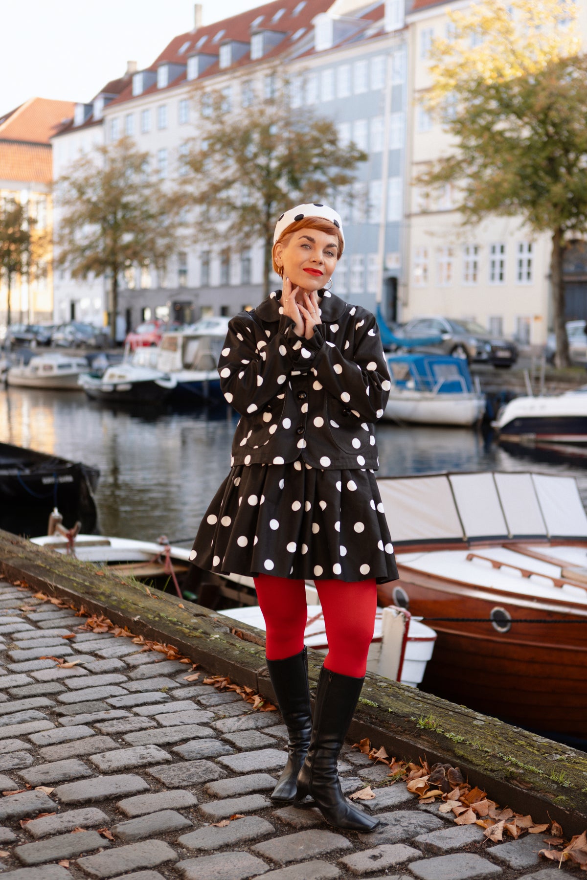 Darling Jacket - Polka Blanc Maxi
