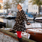 Wanda Mini Skirt - Polka Blanc Maxi
