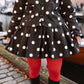 Wanda Mini Skirt - Polka Blanc Maxi